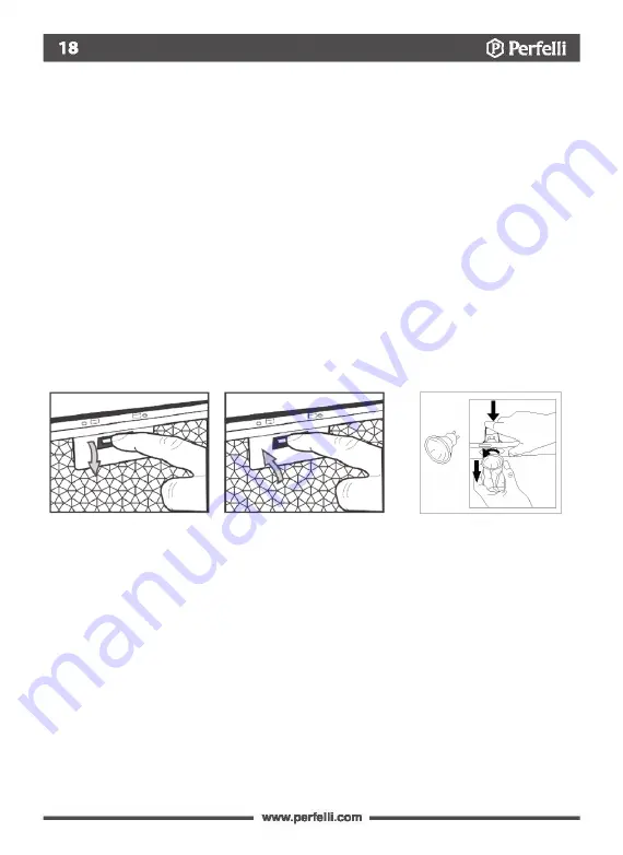 Perfelli DNS 6383 B 750 LED Strip User Manual Download Page 18