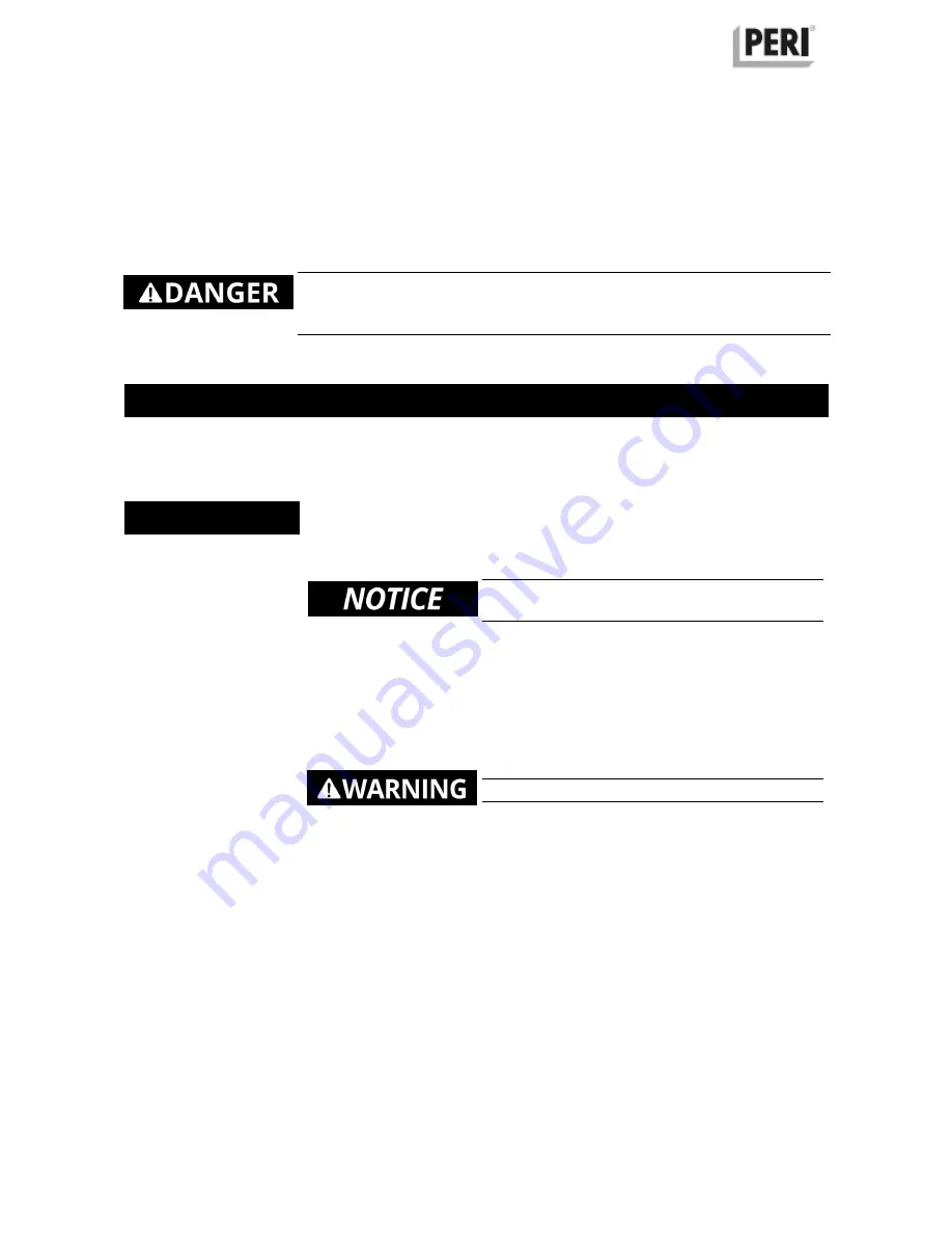 Peri InSite Construction Instructions For Installation And Use Manual Download Page 40