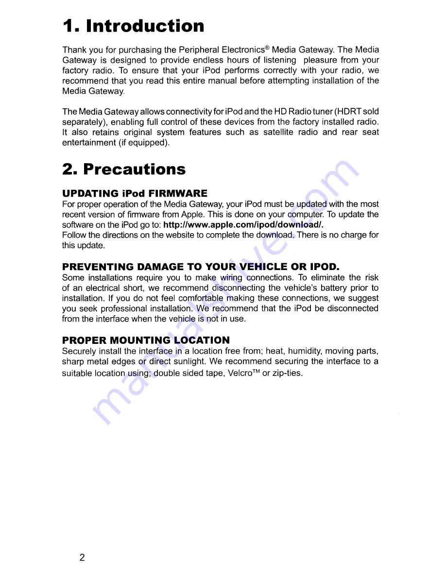 Peripheral Electronics PXAMG/PGHGM1 Owner'S Manual Download Page 4