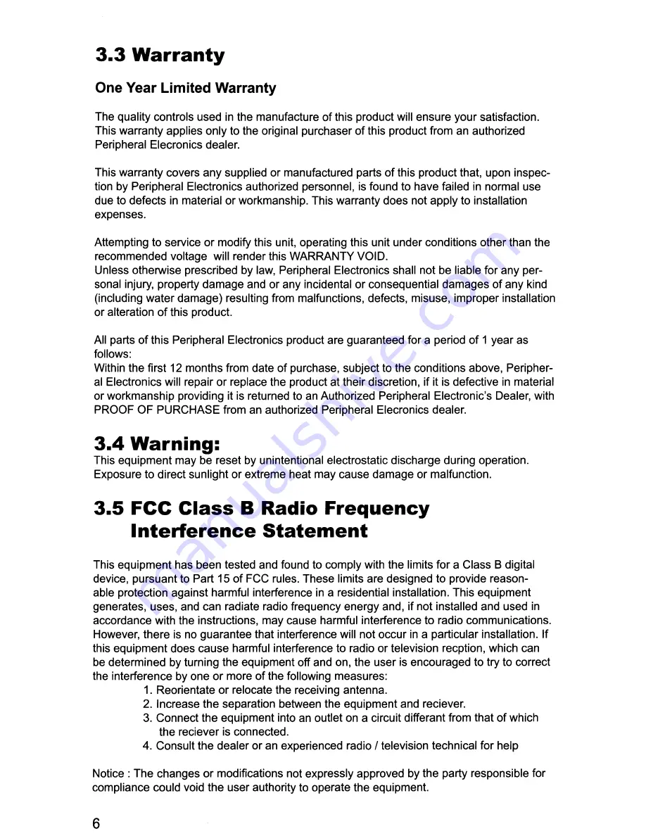 Peripheral IS8M71 Instruction Manual Download Page 8