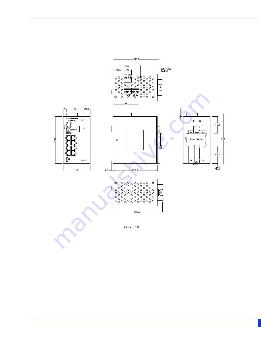 Perle IDS-509-5SFP Hardware Installation Manual Download Page 32