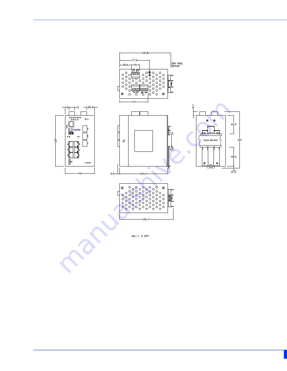 Perle IDS-509-5SFP Hardware Installation Manual Download Page 34