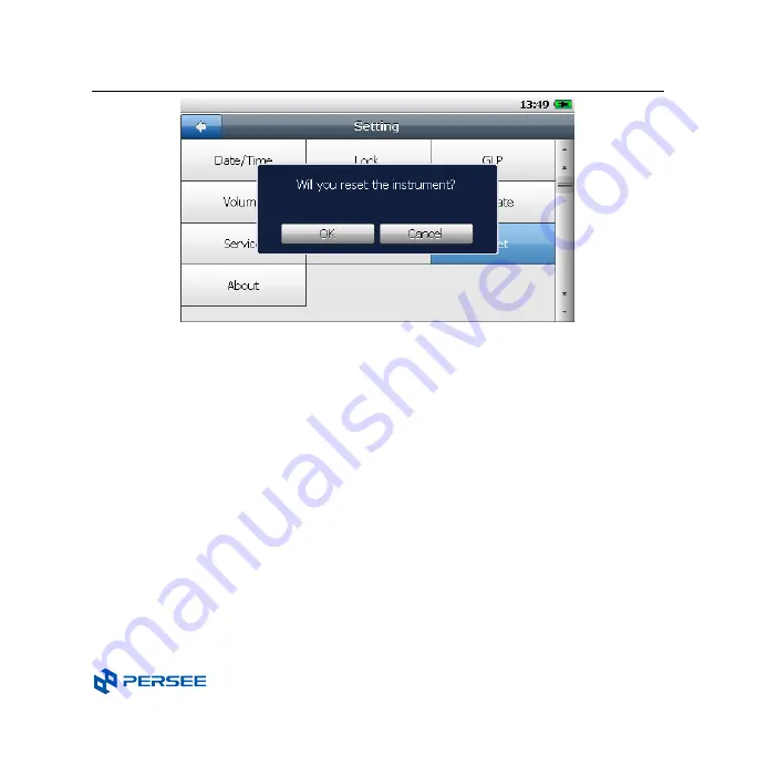 PERSEE T3 Operation & Instruction Manual Download Page 98