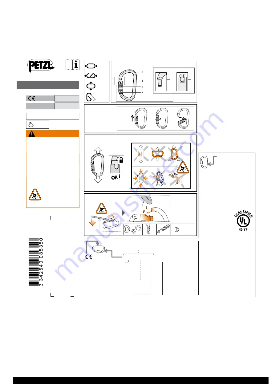 Petzl VULCAN TRIACT-LOCK Скачать руководство пользователя страница 1