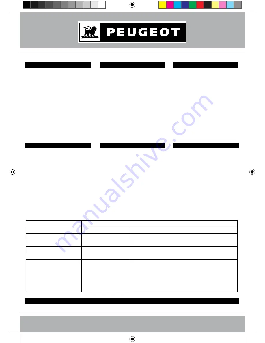 PEUGEOT ENERGYSCROLL-405VLB User Manual Download Page 19