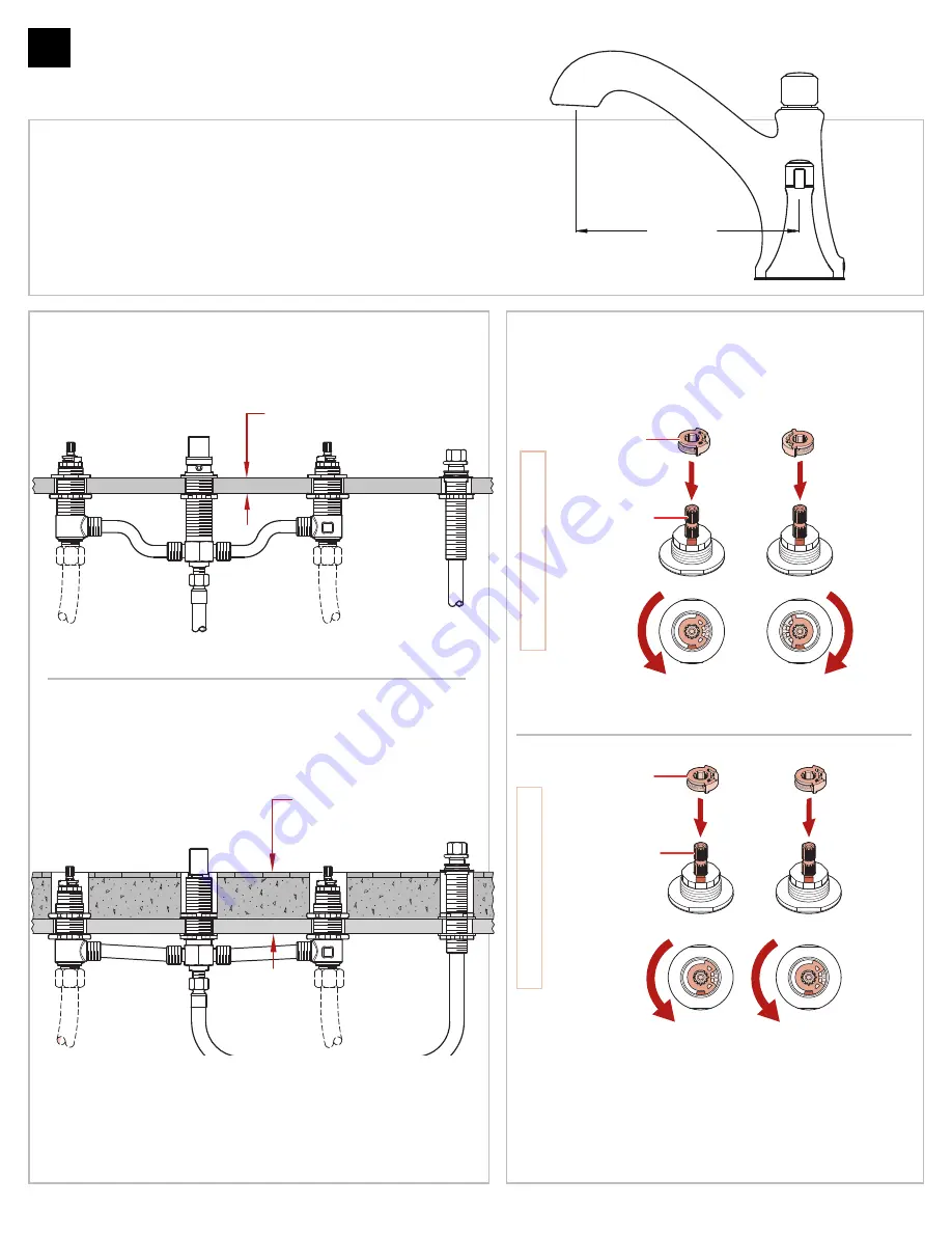 Pfister Arterra RT6-4DE Quick Installation Manual Download Page 2