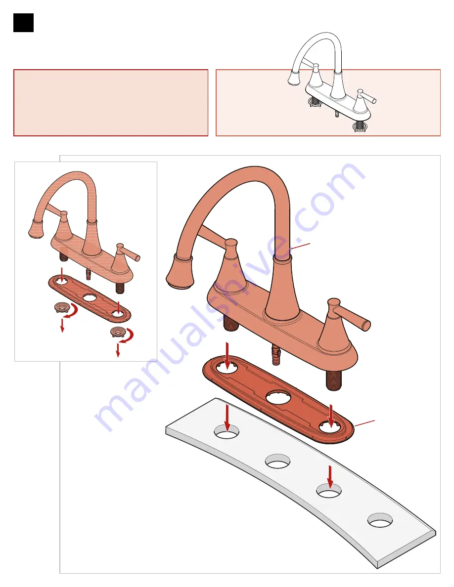 Pfister Cantara F-036-4CR Quick Installation Manual Download Page 2