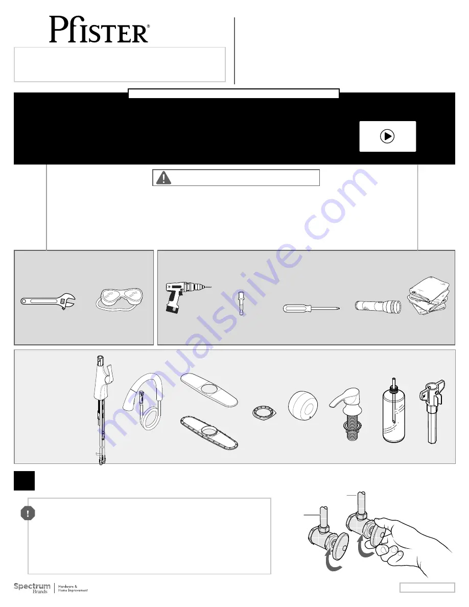 Pfister Ladera F529-7LR Скачать руководство пользователя страница 1