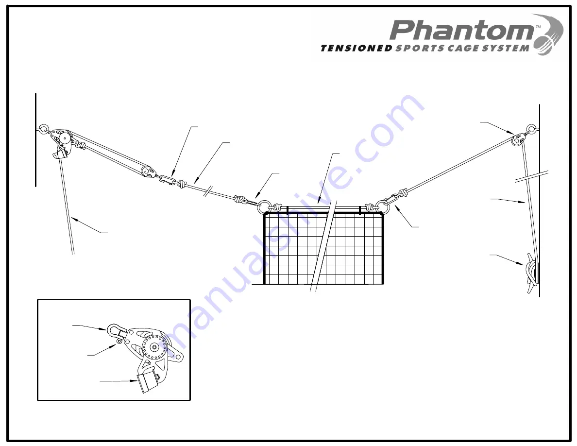 Phantom Tensioned Sports Cage System Installation Instructions Manual Download Page 9