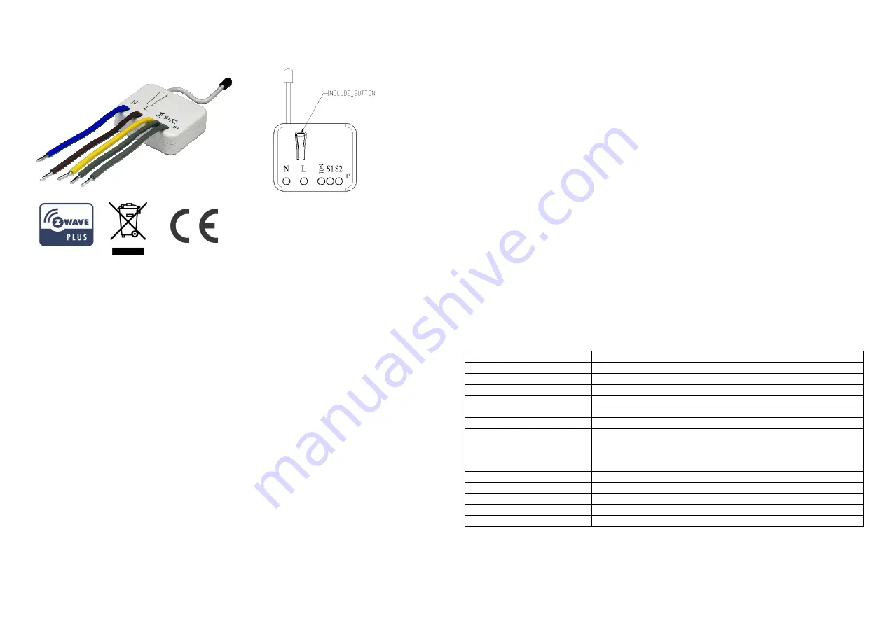 Philio Technology Corporation PAN03 Manual Download Page 1