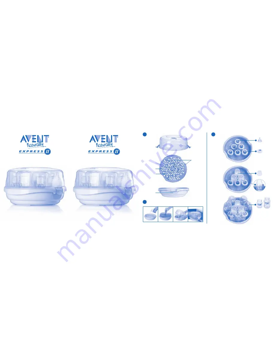 Philips AVENT EXPRESS MICRO STERILISER MKII (6 BOTTLES) Скачать руководство пользователя страница 1