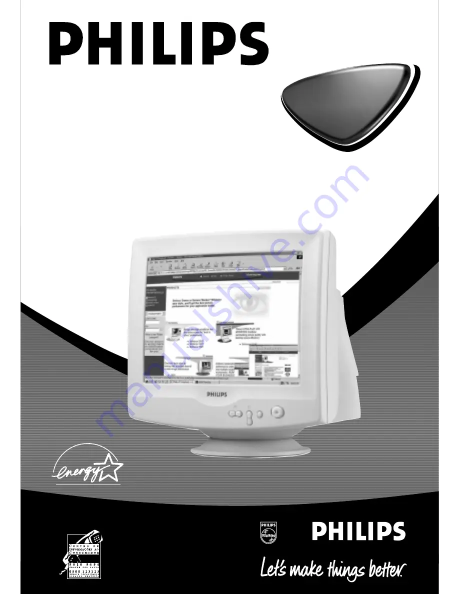 Philips 105S21 (Portuguese) Instruções De Uso Download Page 1