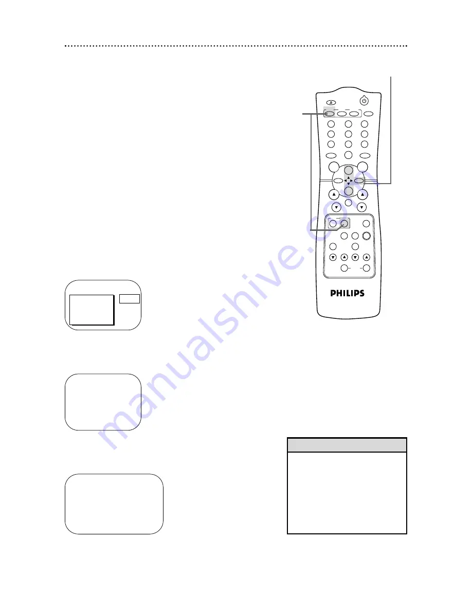 Philips 13-COMBINATION TV-VCR CCC133AT99 Owner'S Manual Download Page 12