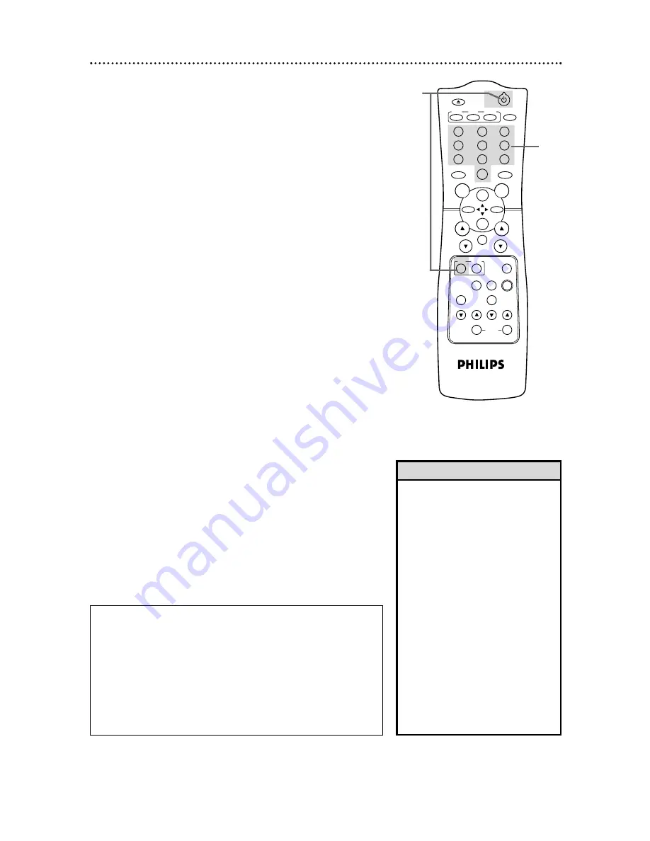 Philips 13-COMBINATION TV-VCR CCC133AT99 Owner'S Manual Download Page 21