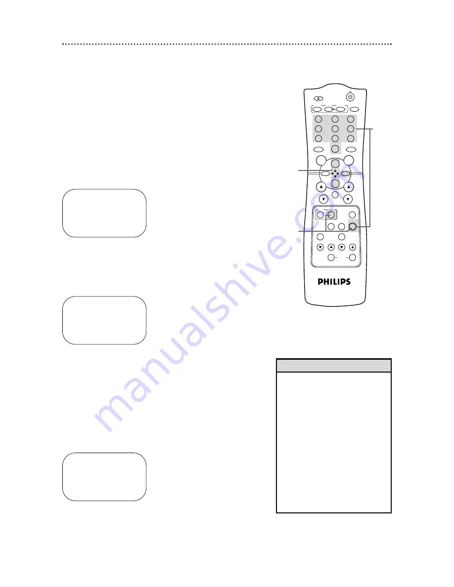 Philips 13-COMBINATION TV-VCR CCC133AT99 Owner'S Manual Download Page 40