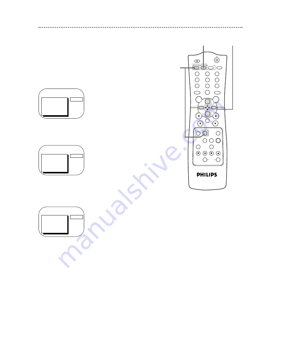 Philips 13-COMBINATION TV-VCR CCC133AT99 Owner'S Manual Download Page 60