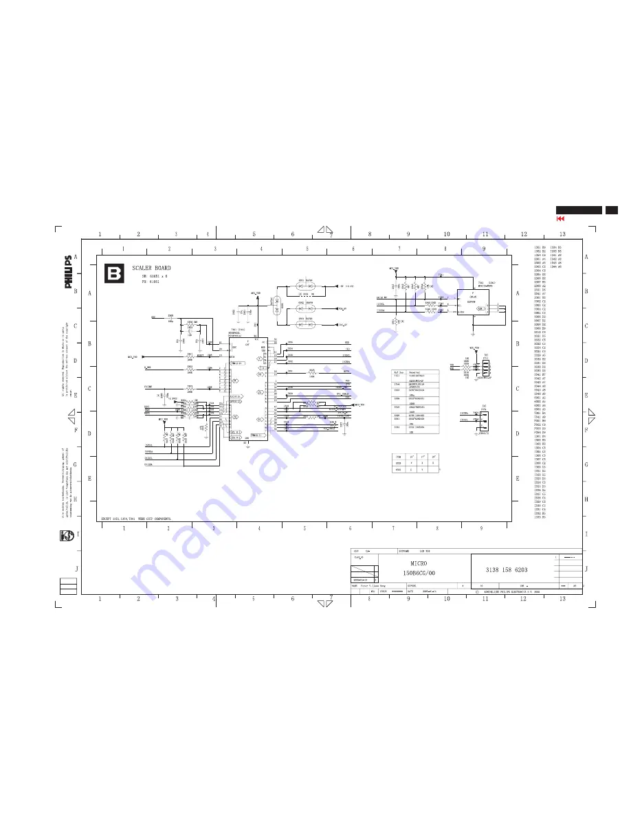 Philips 150B6CB/00 Service Manual Download Page 45