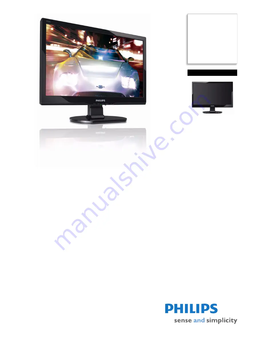 Philips 191EW9F Specifications Download Page 1