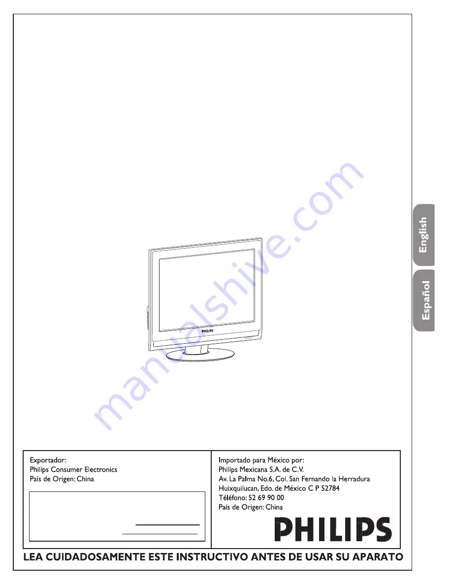 Philips 19PFL4322 User Manual Download Page 1