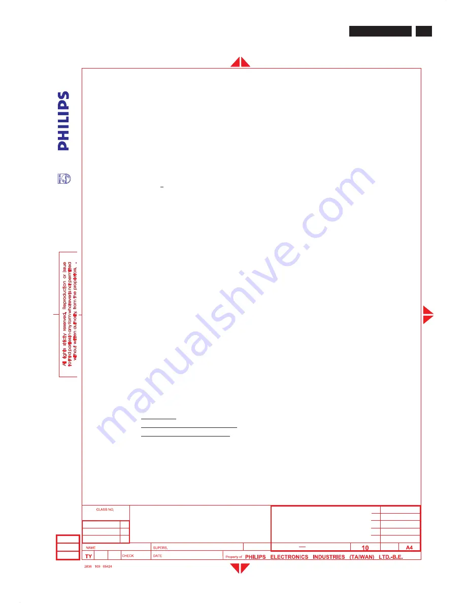 Philips 200WB7EB/27 Service Manual Download Page 57