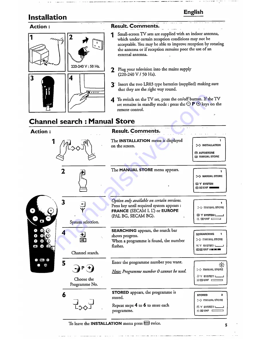 Philips 20PT1553/00 Product Manual Download Page 4