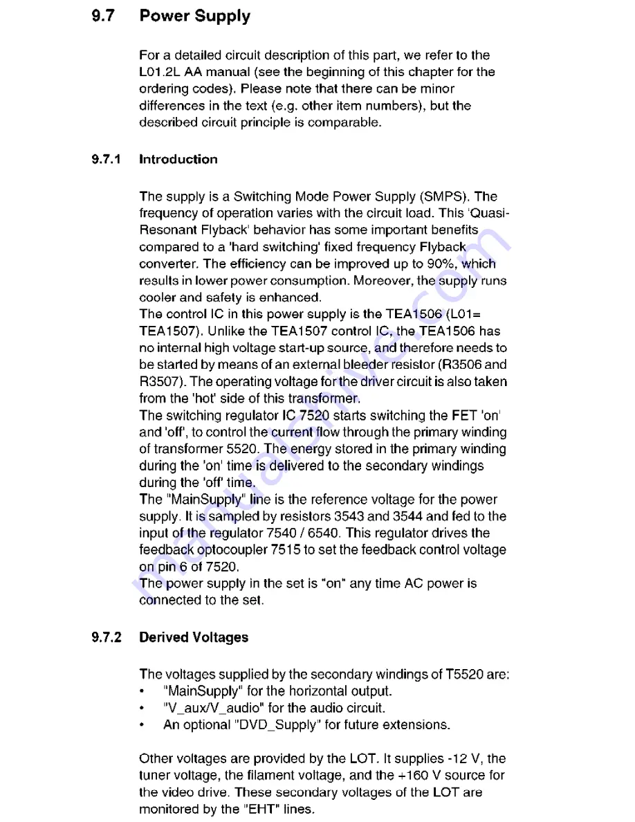 Philips 20PT6245/37 Technical Service Data Download Page 41