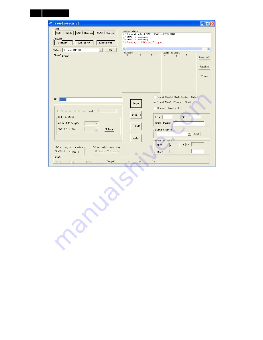 Philips 220E1SB/00 Service Manual Download Page 58