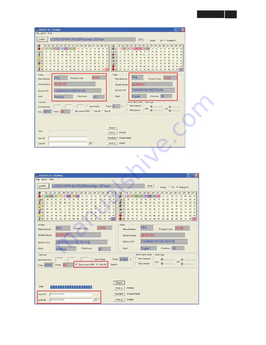 Philips 227E3QPHSU/00 Service Manual Download Page 53