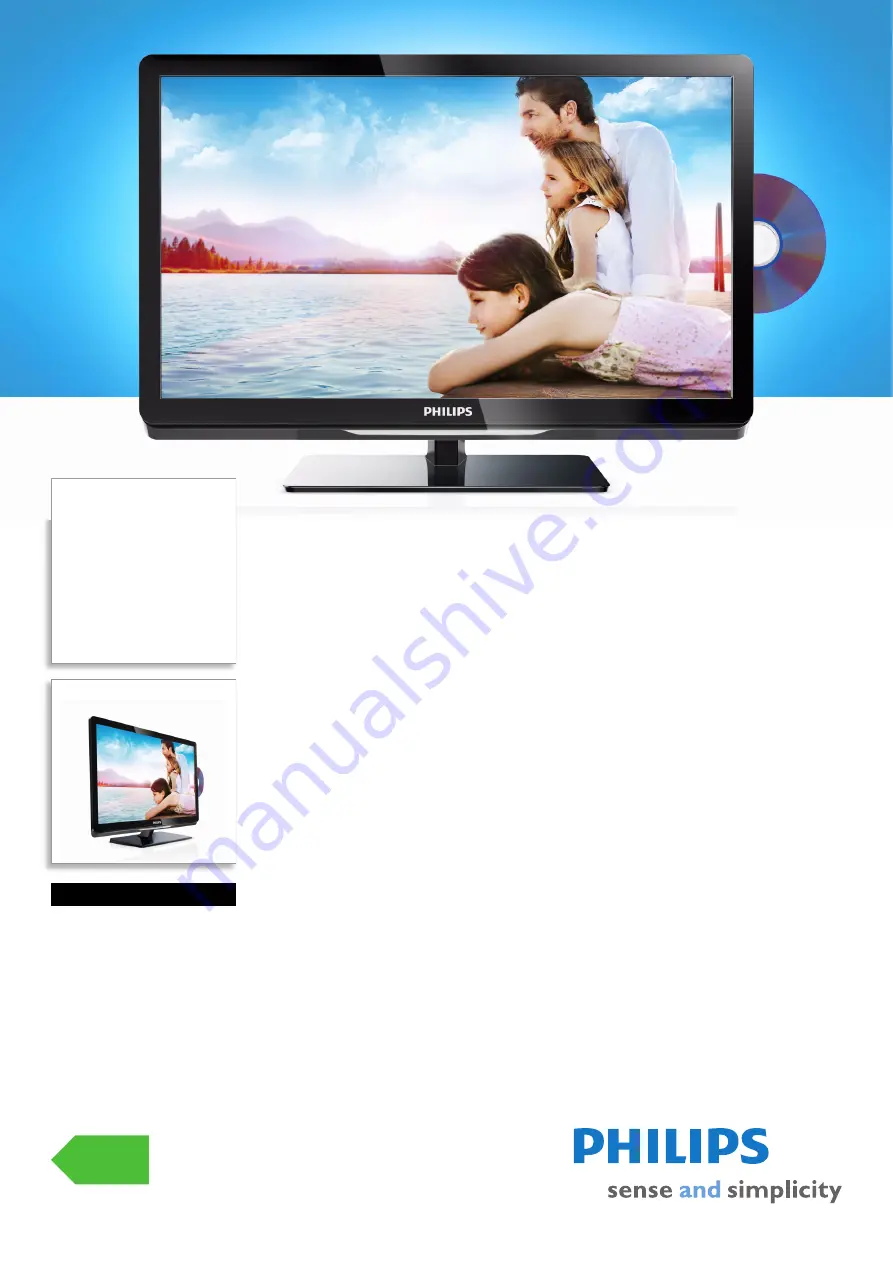 Philips 22PFL3557H Specifications Download Page 1