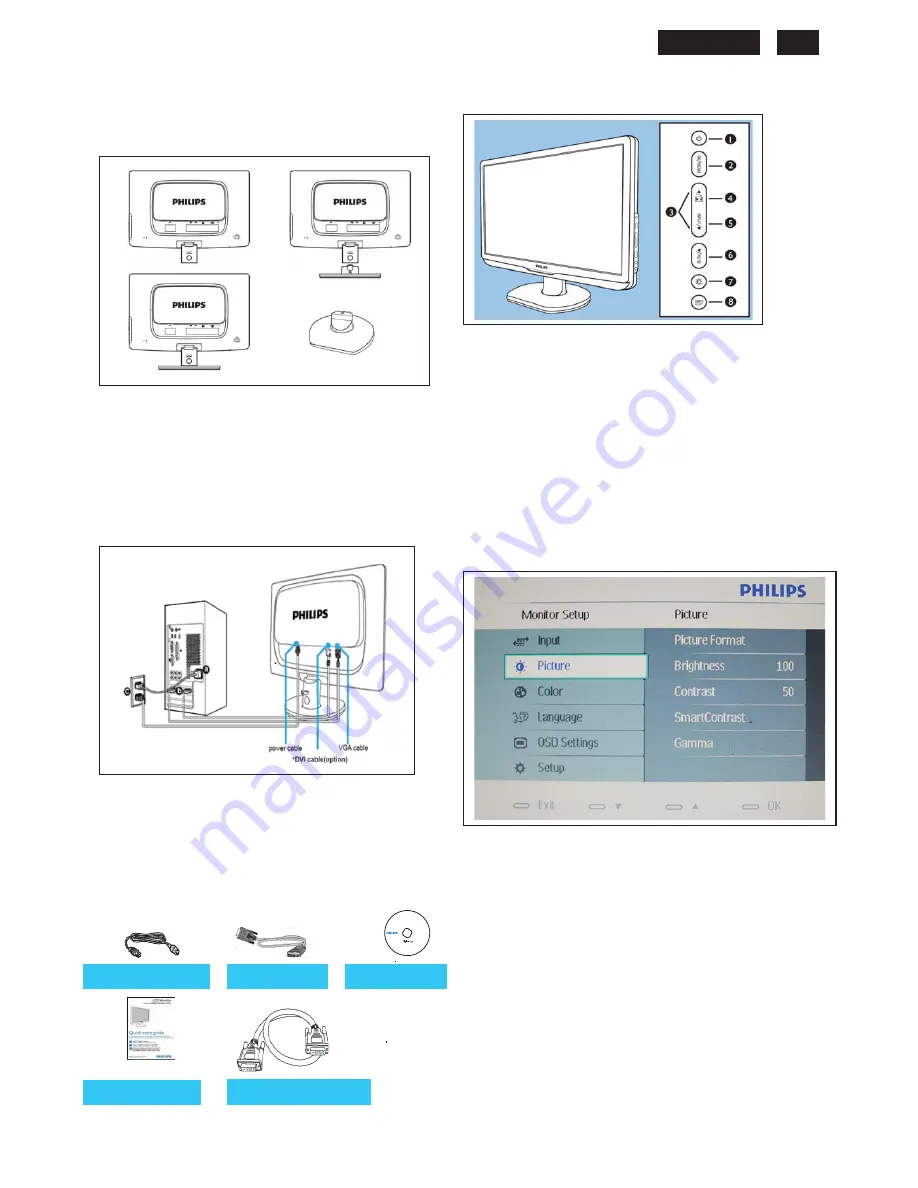 Philips 231E1SB/00 Скачать руководство пользователя страница 5