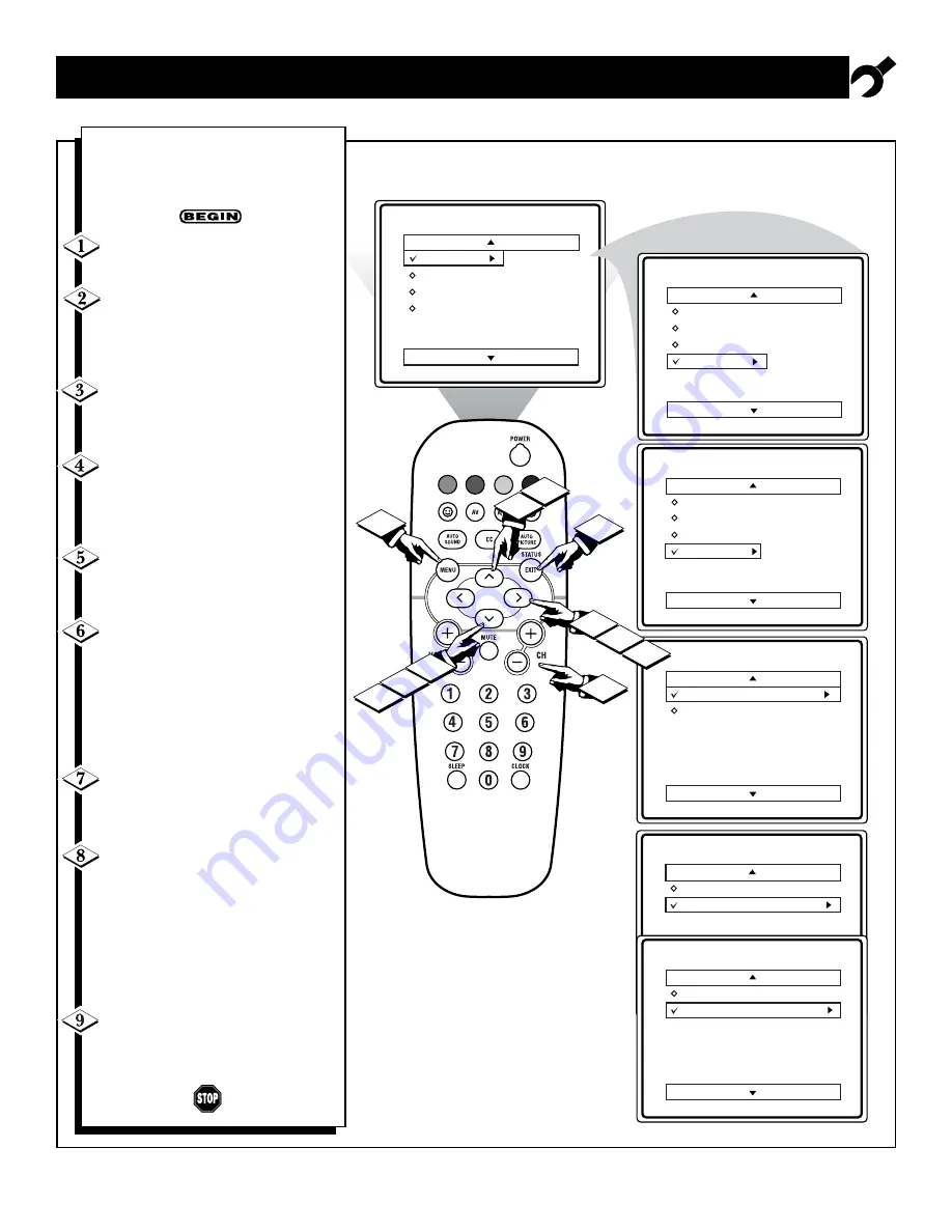 Philips 25-CTV W-REMOTE CONT-STEREO-SILVER-25PS40S99 Скачать руководство пользователя страница 13