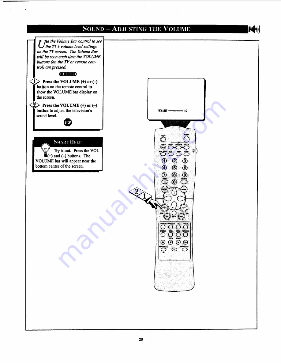 Philips 25-STEREO CTV W-REMOTE CONT-PEWTER-26LL500 Скачать руководство пользователя страница 29