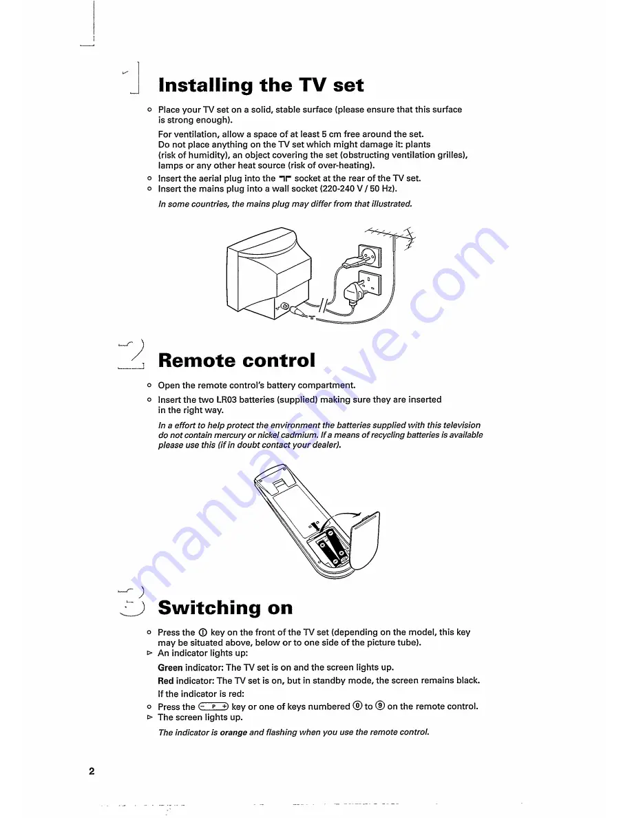 Philips 25PT632A Скачать руководство пользователя страница 4