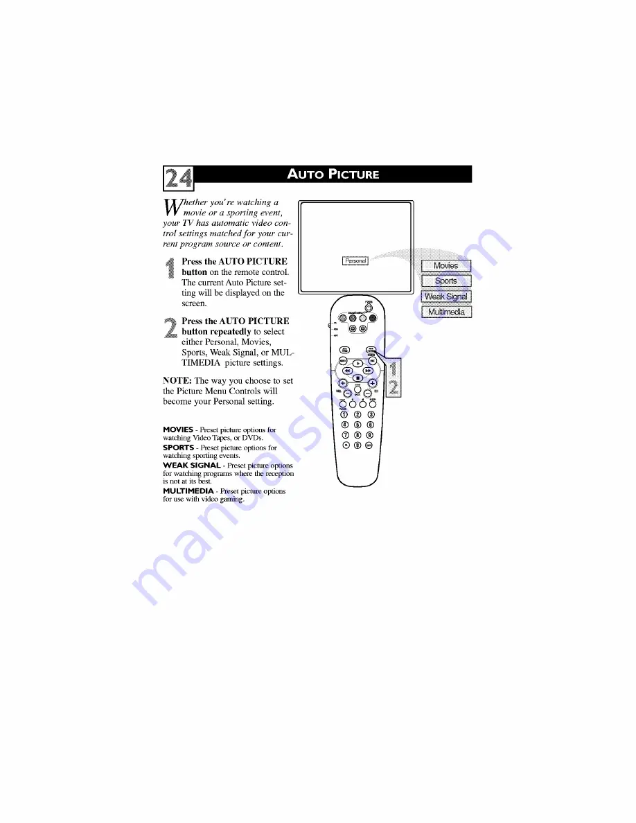 Philips 26-WIDESCREEN TV 26PW6341 User Manual Download Page 28