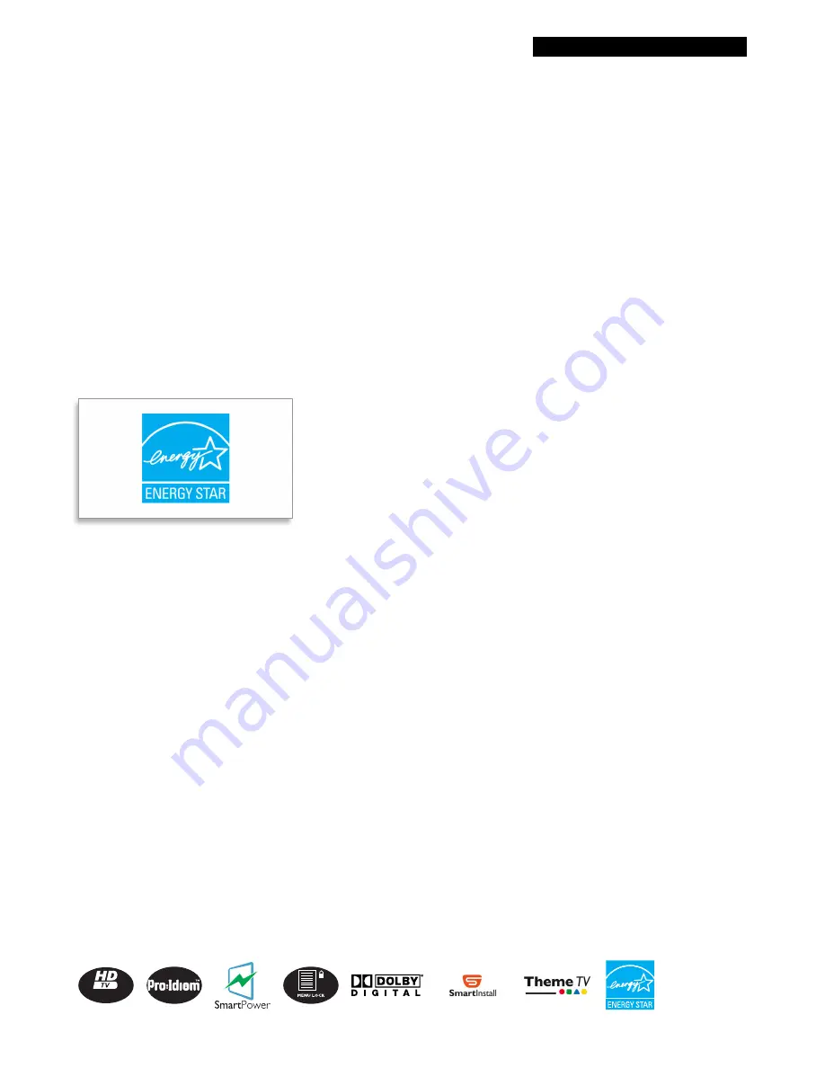 Philips 26HFL5561V Specifications Download Page 2