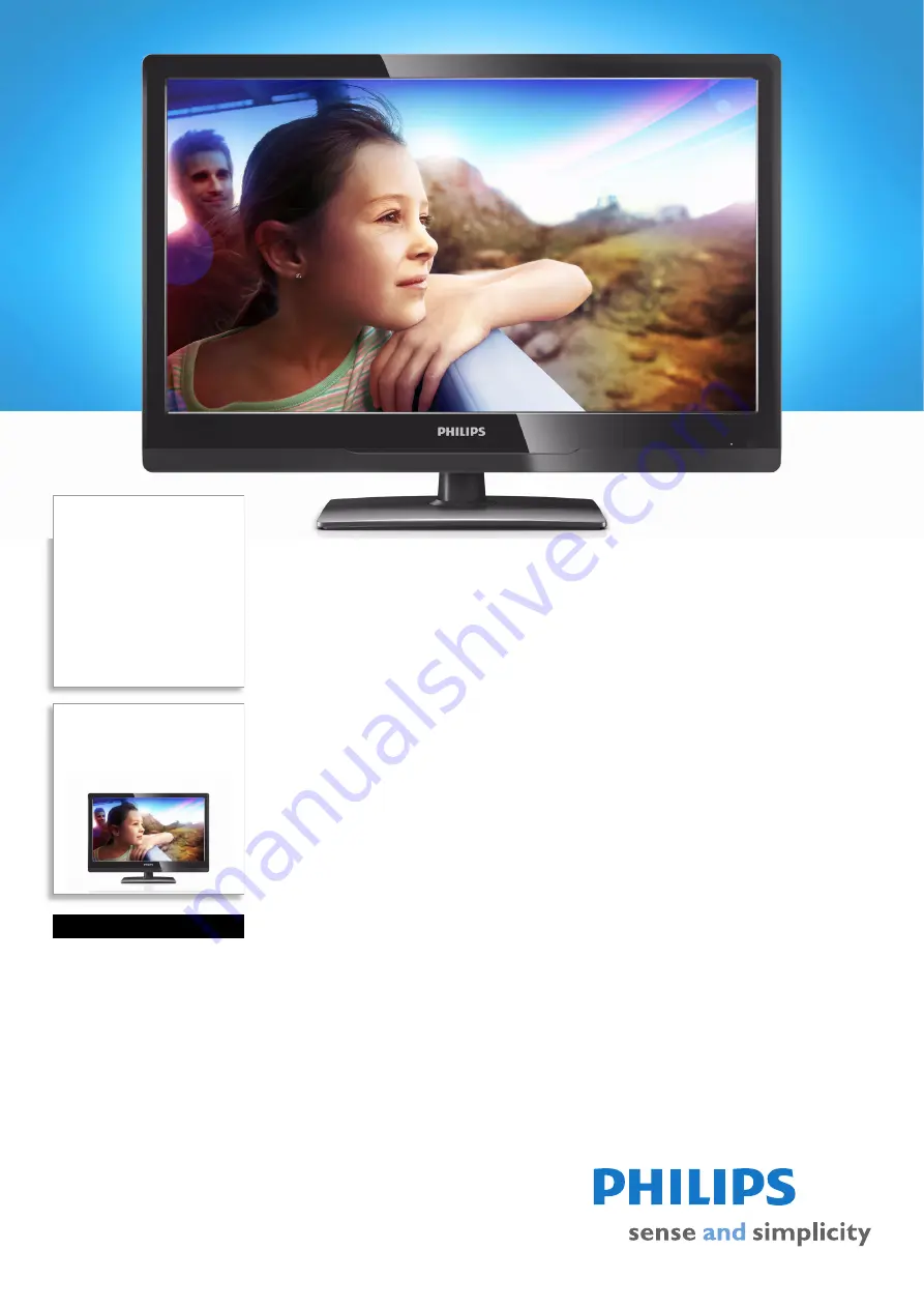 Philips 26PFL3207H Specifications Download Page 1