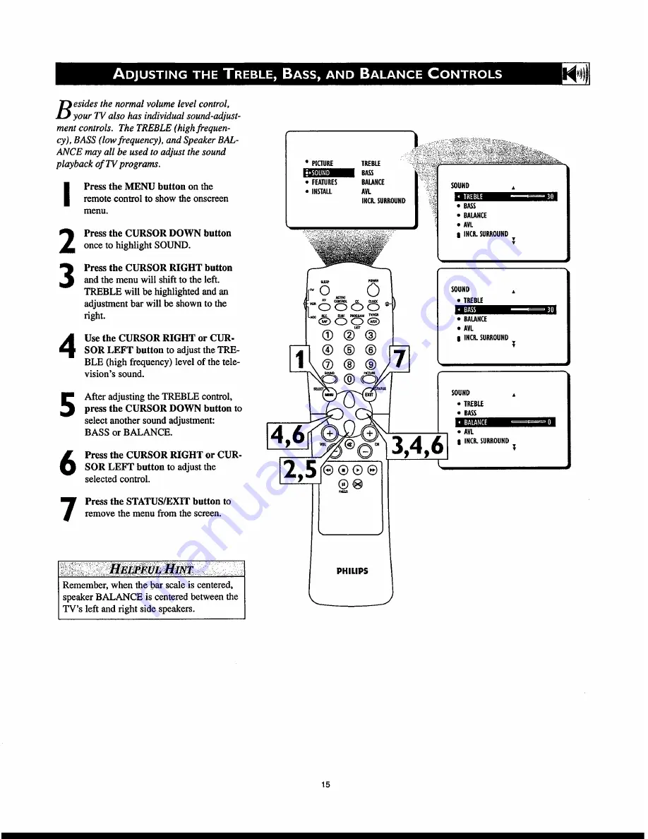 Philips 27PT830H Directions For Use Manual Download Page 15