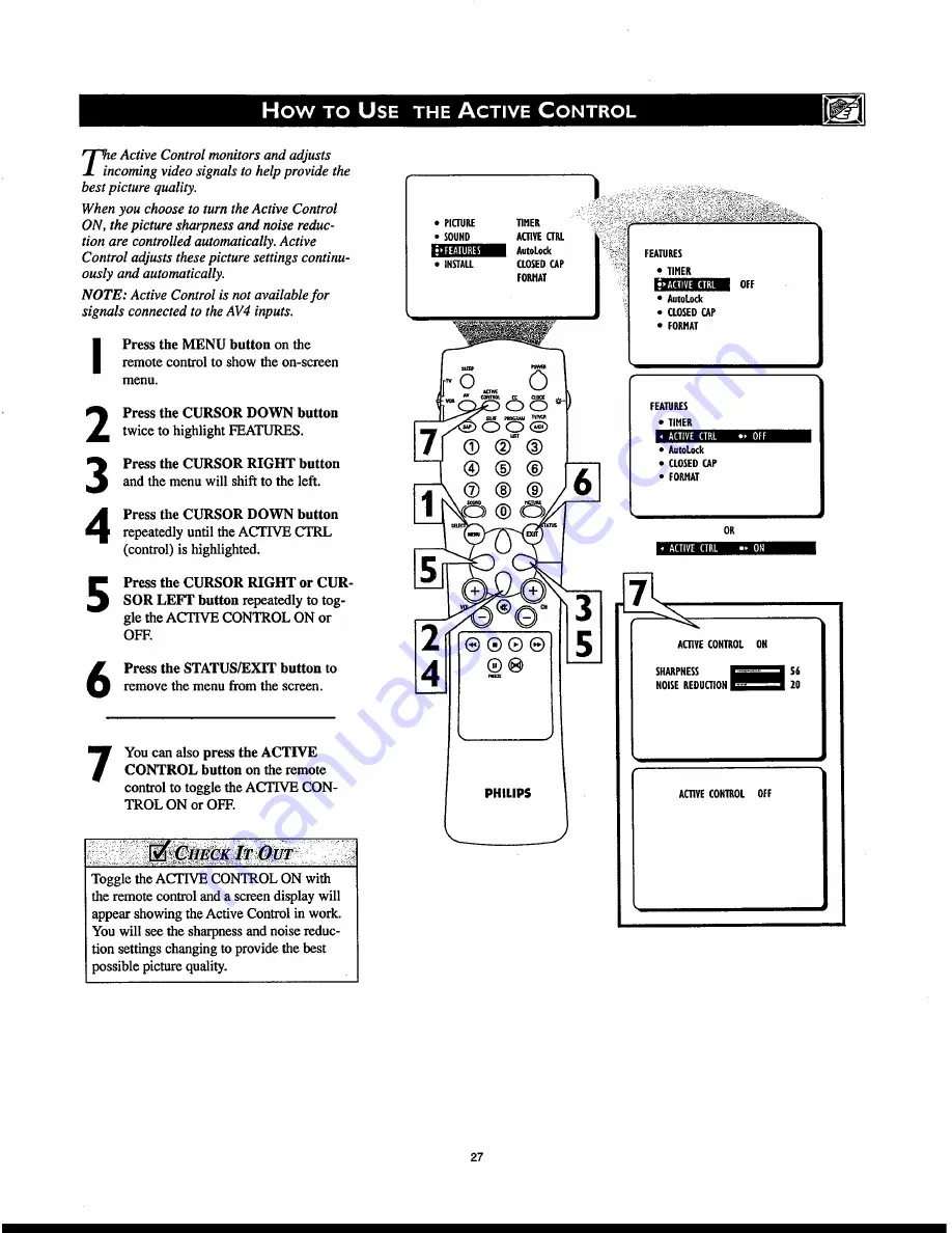 Philips 27PT830H Directions For Use Manual Download Page 27