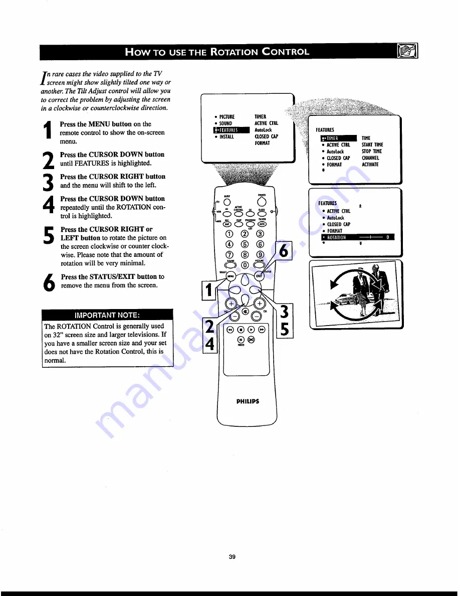 Philips 27PT830H Directions For Use Manual Download Page 39