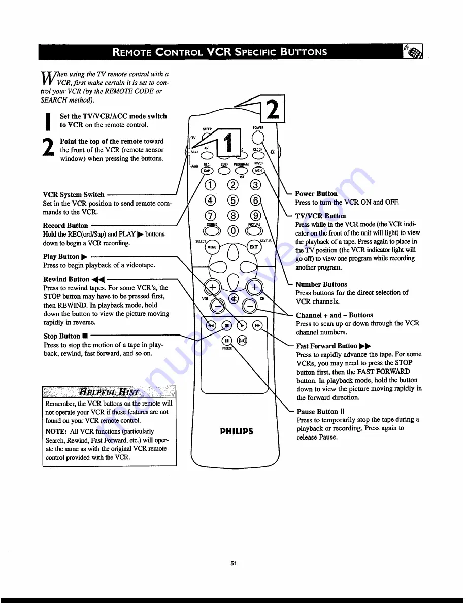 Philips 27PT830H Directions For Use Manual Download Page 51