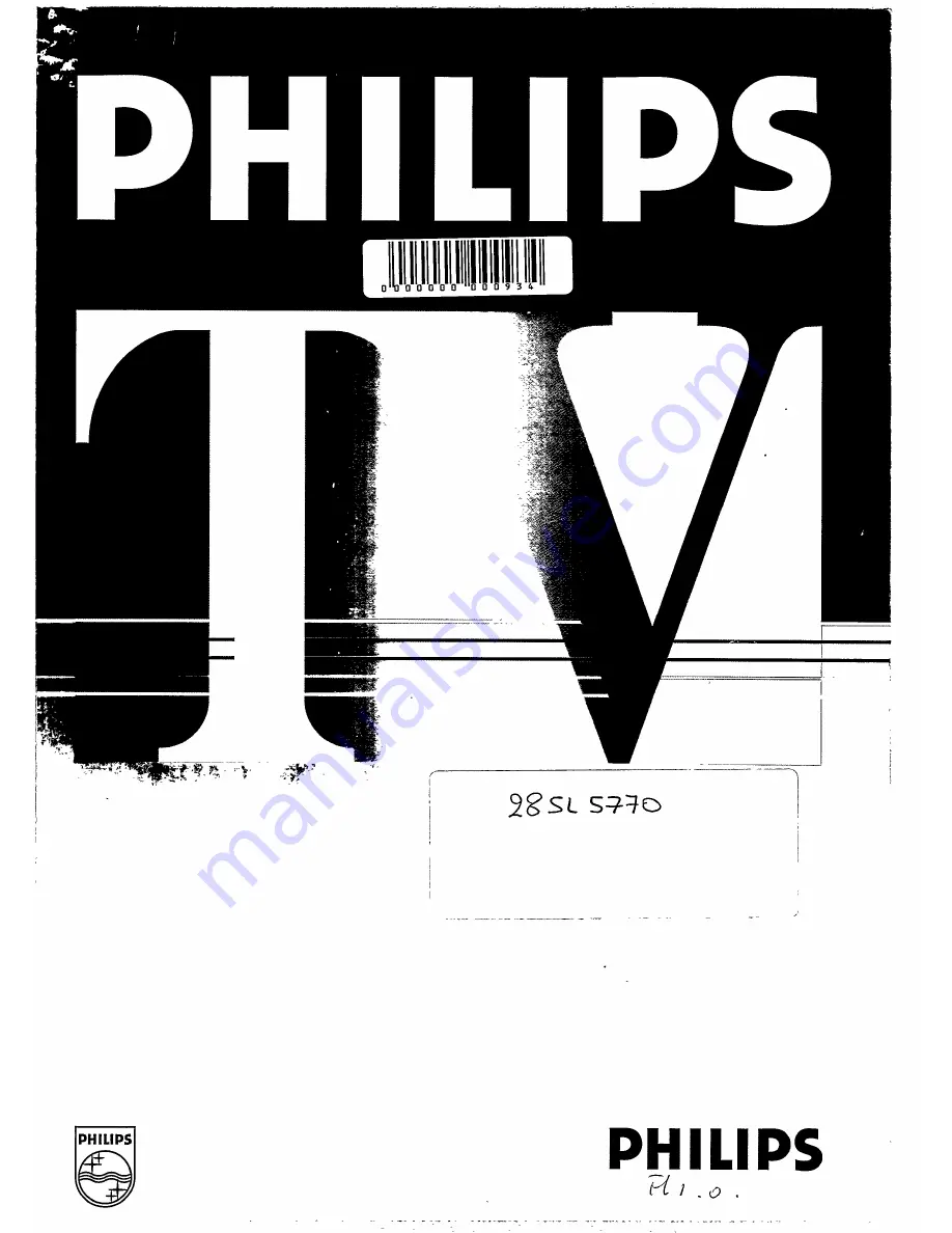 Philips 28SL5770 User Manual Download Page 1