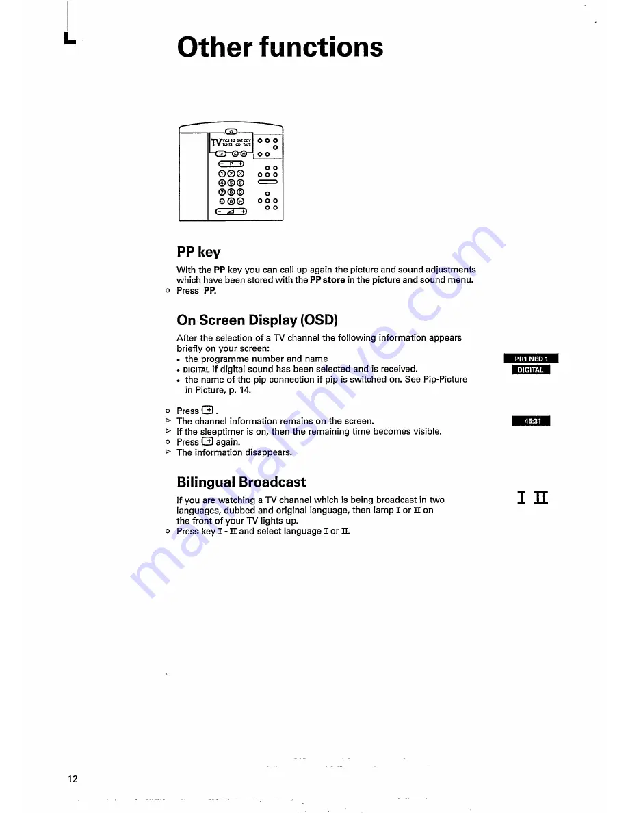 Philips 28SL5770 User Manual Download Page 14