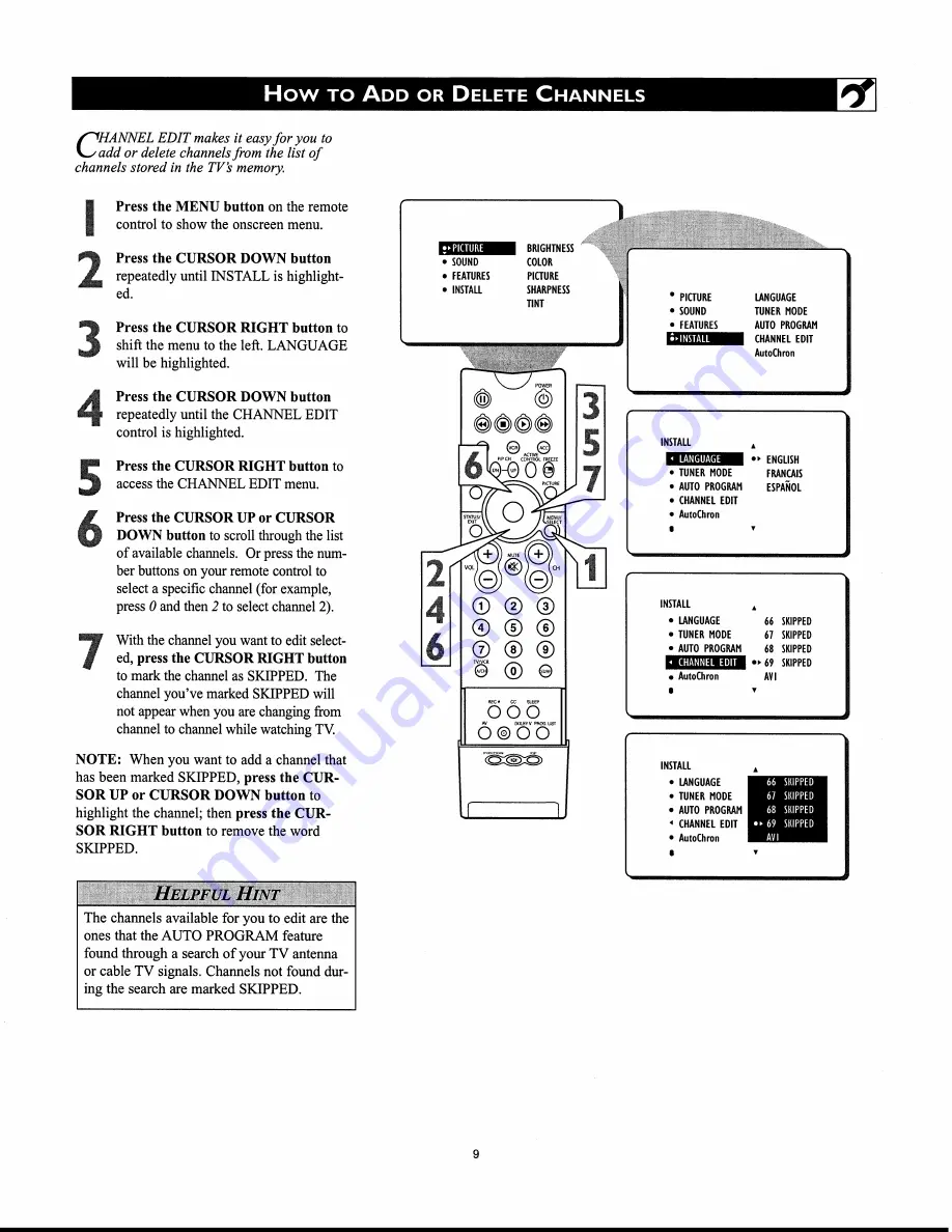 Philips 30 IN WIDESCREEN HDTV MONITOR 30PW862H Directions For Use Manual Download Page 17