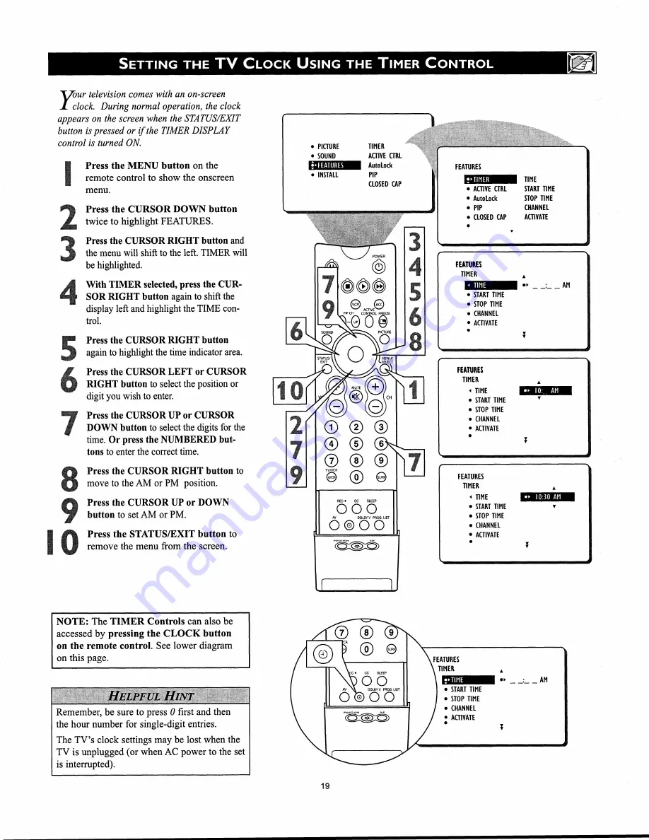 Philips 30 IN WIDESCREEN HDTV MONITOR 30PW862H Directions For Use Manual Download Page 37