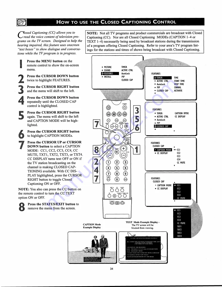 Philips 30 IN WIDESCREEN HDTV MONITOR 30PW862H Directions For Use Manual Download Page 67