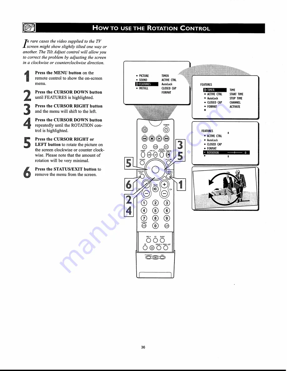 Philips 30 IN WIDESCREEN HDTV MONITOR 30PW862H Directions For Use Manual Download Page 71