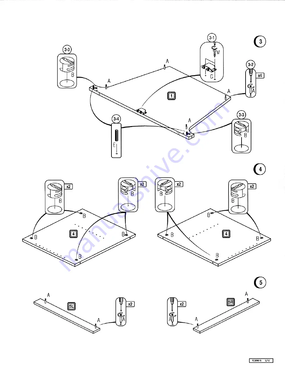 Philips 30-TELEVISION STAND TC309815 Скачать руководство пользователя страница 5