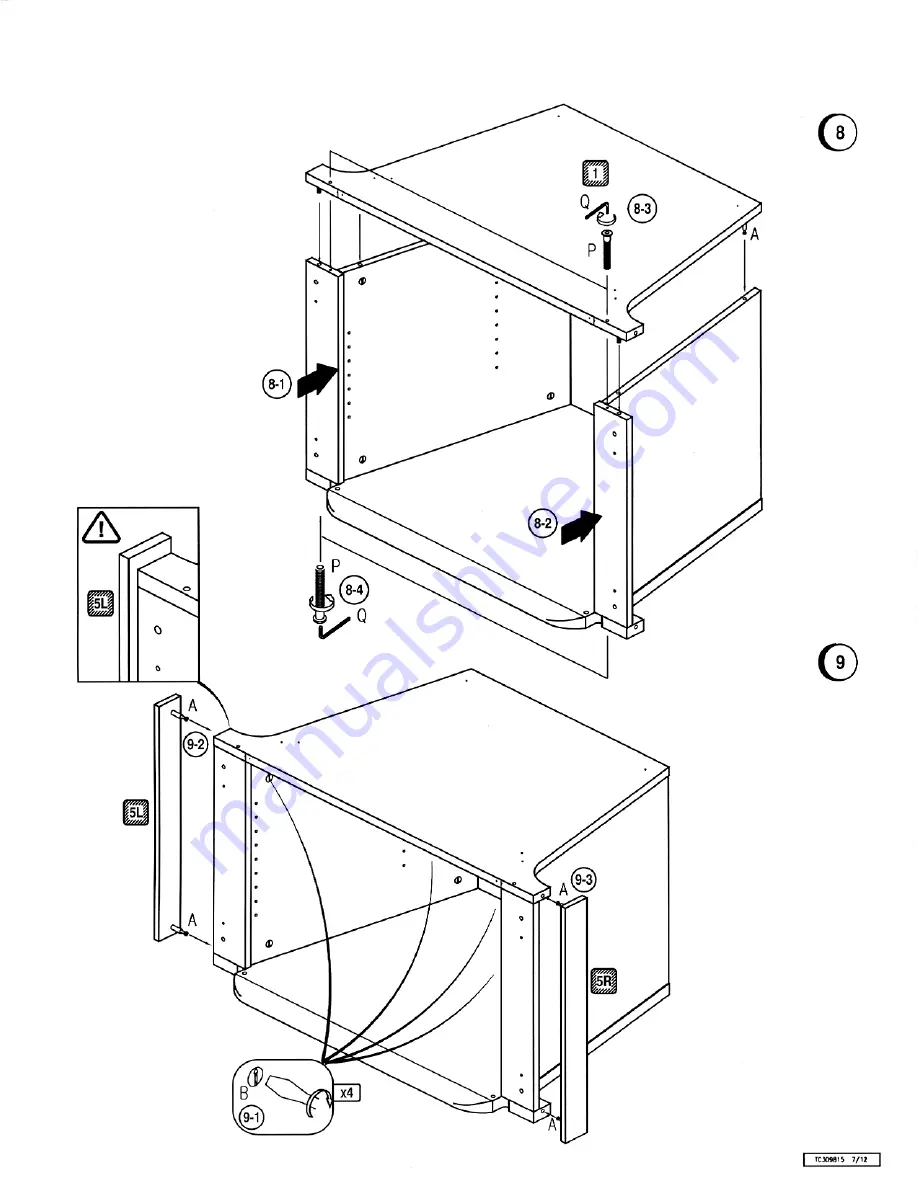 Philips 30-TELEVISION STAND TC309815 Instructions Manual Download Page 7