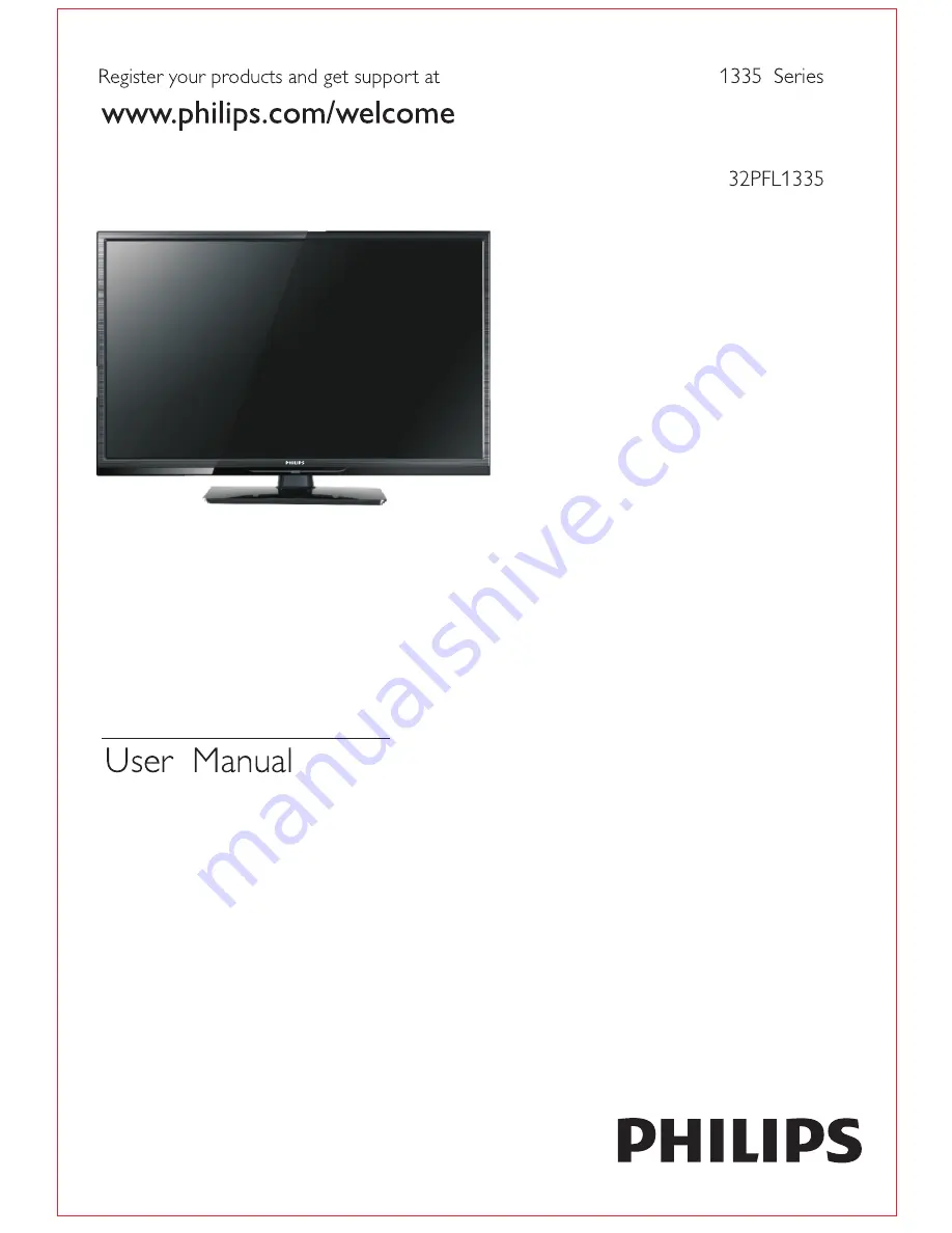 Philips 32FL1335 User Manual Download Page 1