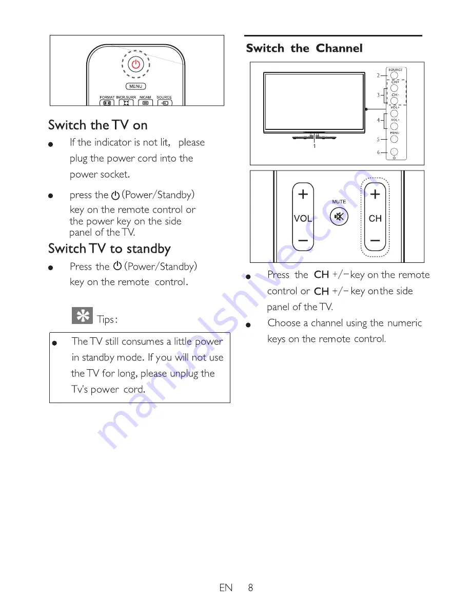 Philips 32FL1335 User Manual Download Page 10